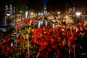 Vue sur les anciens canaux et le centre-ville d'Alkmaar sur Fotografiecor .nl