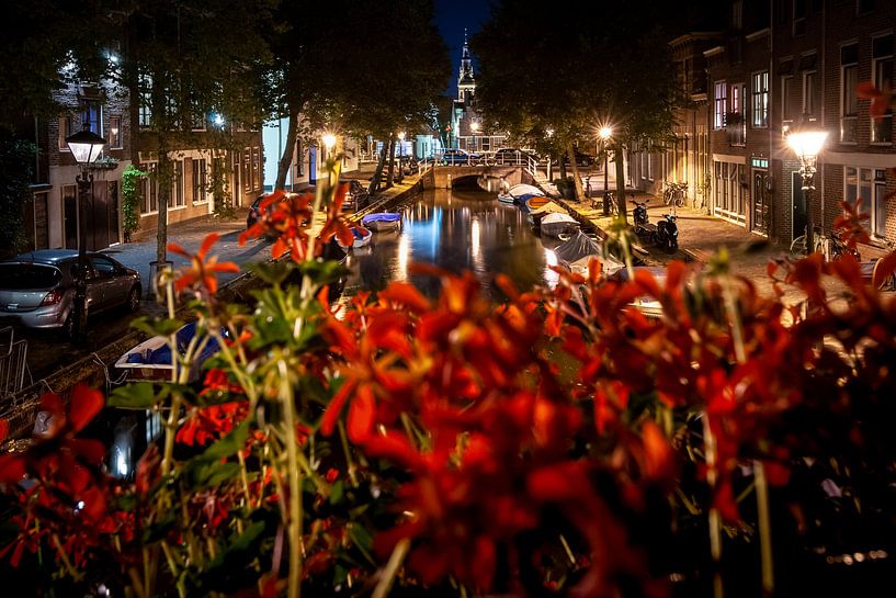 View over the old canals and city center of Alkmaar by Fotografiecor .nl