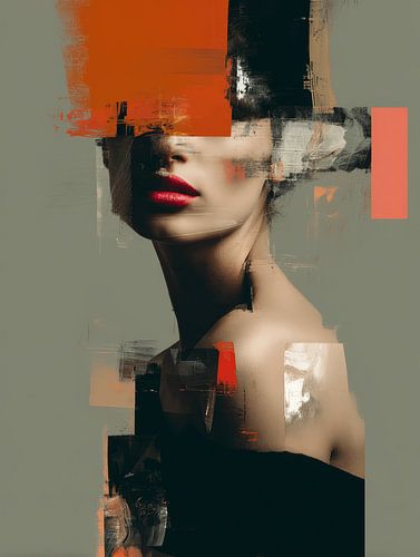 Contemporary abstract portret