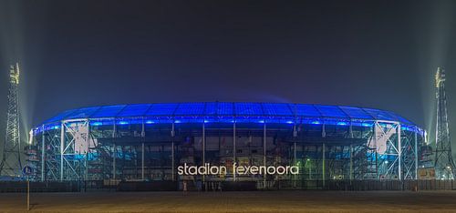 Stadion De Kuip at Night in Rotterdam Feijenoord - 8 van Tux Photography