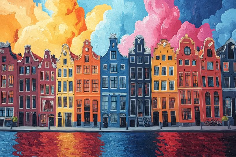 Paysage urbain nocturne du canal par Jordan