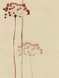 Botanical abstract in pastel colours by Japandi Art Studio