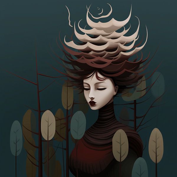 Abstract Forest Dreams by Karina Brouwer