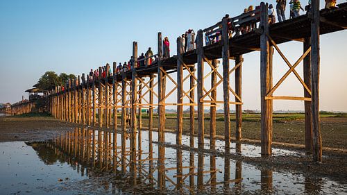 Die U Bein Brücke in Myanmar