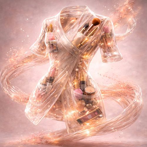 Transparente Make-up-Jacke