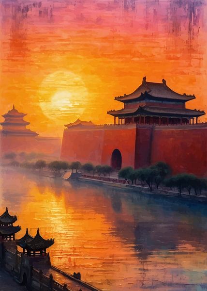 Sonnenuntergang in der Verbotenen Stadt von MIROKKU