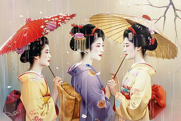 Japanse Geisha's van Egon Zitter