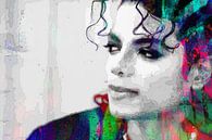 Michael Jackson Abstraktes Porträt von Art By Dominic Miniaturansicht