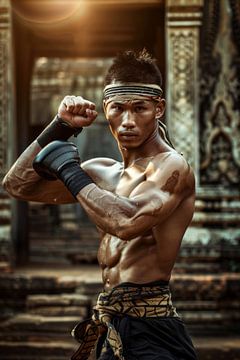 Strength and determination in battle by Poster Art Shop