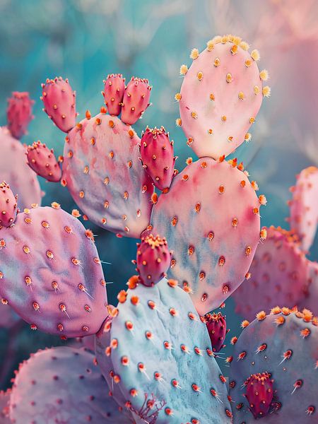 Pink cactus by haroulita