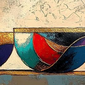 Geometrische Schalen | Symphonie der Formen und Schattierungen von Zen und Mehr