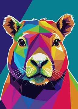 Capibara Pop Art van MIROKKU