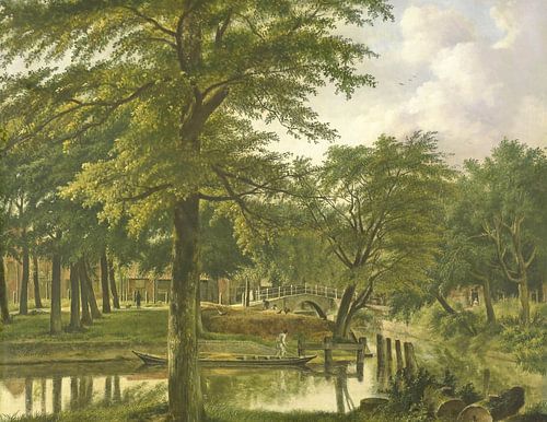 Gezicht op de Nieuwe Gracht te Haarlem, Wybrand Hendriks