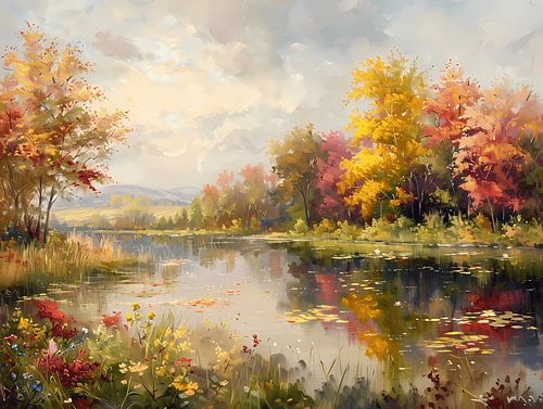 Autumn Lily Pond