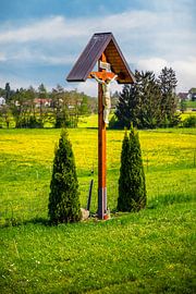 Traditioneel veldkruis in Beieren van ManfredFotos