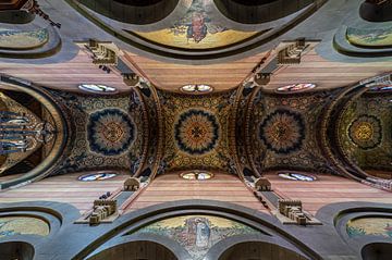 Basiliek van het Heilig Hart, plafond van Werner Lerooy