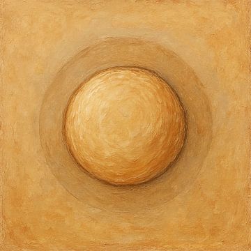 Cercle en ocre sur Claudia Gründler