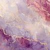 Abstracte Marmerkunst Paars Goud Textuur van Eva Lee