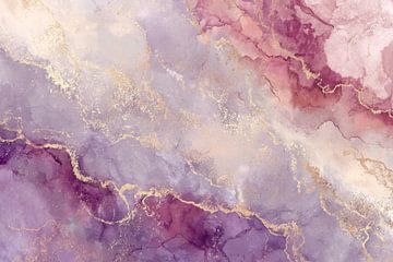 Abstrakte Marmorkunst Lila Gold Textur