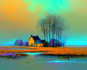 Boerderij | Okerhuis tussen Ranke Bomen