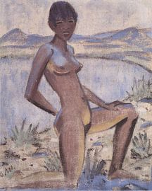 Große Kniende, Otto Mueller - ca1926 von Atelier Liesjes