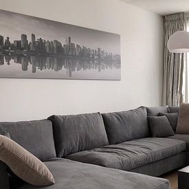 Customer photo: Vancouver Skyline by Remco Piet, on canvas