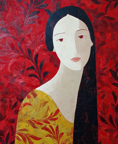 Woman and Flowers Background by Art Whims