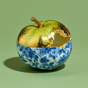 Pomme de désir bleue de Delft