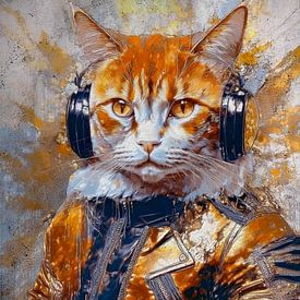 Un chat bien costaud sur Marjolein Deelen