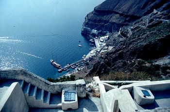 Santorini der Hafen