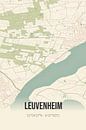 Vintage landkaart van Leuvenheim (Gelderland) van Stad & Wand thumbnail