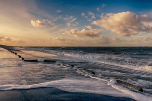 Storm aan de Panoramaweg in Breskens