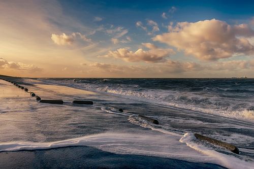 Storm aan de Panoramaweg in Breskens