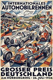Car racing in Germany in 1936 by Theodor Decker