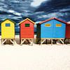 Coloured beach houses in Muizenberg, Cape Town by STUDIO VAN DE VEN & CO