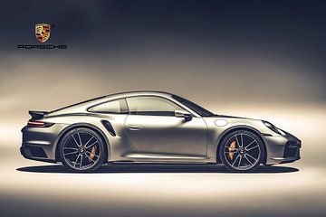 Porsche 911 Turbo S, German Sports Car by Gert Hilbink