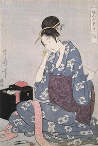 Hari-shigoto] = [Needlework], Kitagawa, Utamaro (1753?-1806), (Artist), Date Created: ca. 1793-ca.18