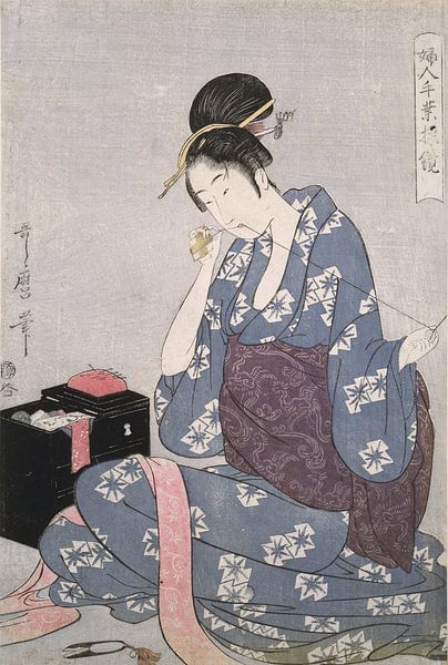Handarbeiten, Kitagawa Utamaro  von Liszt Collection
