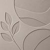 Organisches Tonrelief mit Blattmotiv in warmem Sandgrau von STUDIO ARTSY