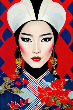 Belle asiatique sur Peter Balan