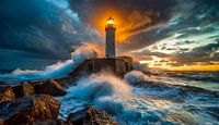 Storm aan de kust