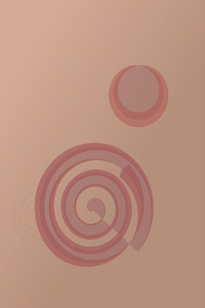 Minimalist, geometric illustration with circles by art559