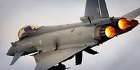 Eurofighter typhoon with 2 beautiful afterburners