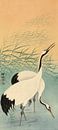 Twee kraanvogels, Ohara Koson van 1000 Schilderijen thumbnail