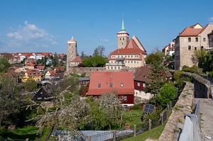 Blick auf die Stadt Bautzen in Sachsen Ostdeutschland
