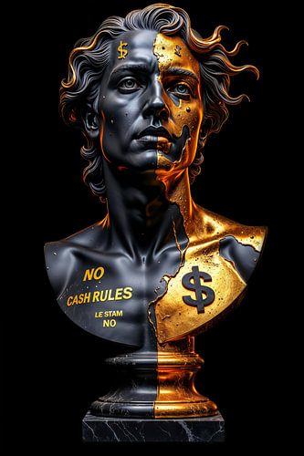 Fantasy Wall Art & Poster: VEXOR – The Abstract Bust of a Punk