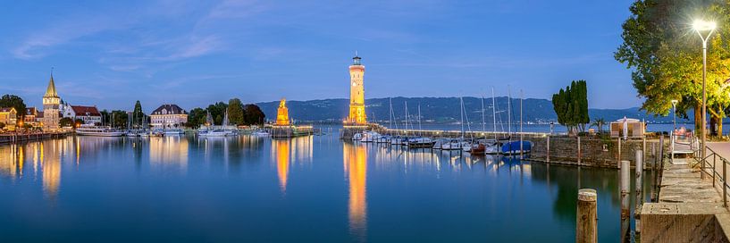 Harbour entrance Lindau on Lake Constance by Panorama-Rundblick