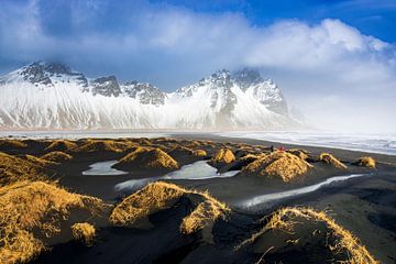 Vestrahorn in IJsland in de winter van Sascha Kilmer