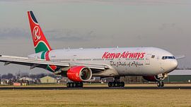 Avion de ligne Boeing 777-200 de Kenya Airways.