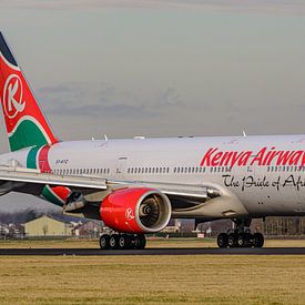 Kenya Airways Boeing 777-200 passenger aircraft. by Jaap van den Berg